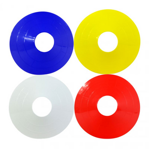 Bolardo VCM-P2S40PB (juego de 40 piezas) - Bolardos de entrenamiento duraderos y multicolores para marcas de terreno en deportes y ejercicios