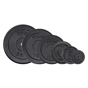 HMS 15 kg Black Cast Iron Weight Plate | 31mm Hole | Ideal for Strength Training & Home Gym Workouts