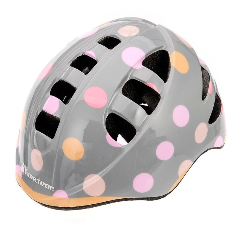 Meteor MA-2 Dots Junior Bicycle Helmet – Lightweight, Safe, & Stylish for Kids