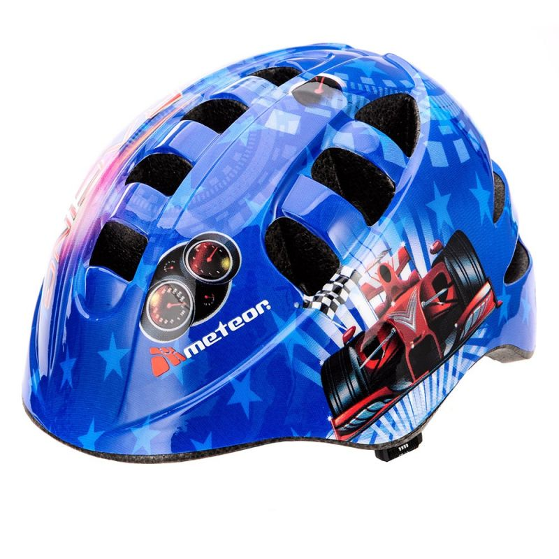 Meteor MA-2 Racing Junior Bicycle Helmet - Lightweight, Adjustable & Safe for Kids