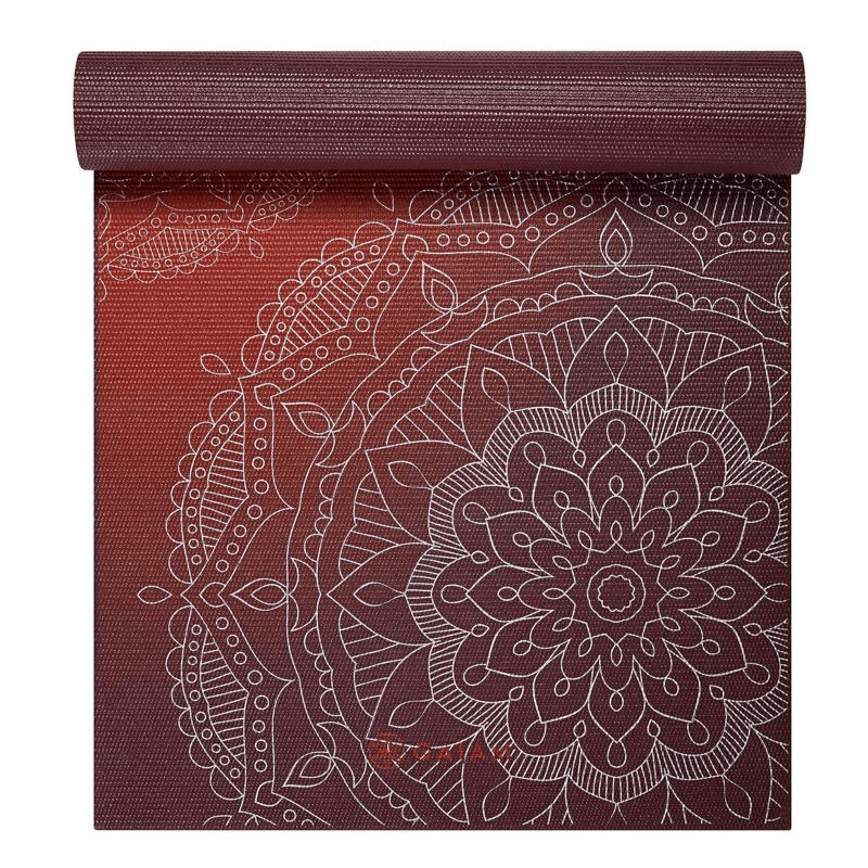 GAIAM Metallic Sun Yoga Mat 6mm - Premium, Eco-Friendly, Non-Slip Yoga Mat for All Levels - 173cm x 61cm