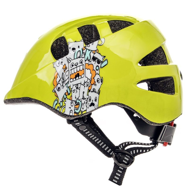 Casco de bicicleta para niños Meteor MA-2 Monsters Jr: ligero, ajustable y seguro para andar en bicicleta, patinar y andar en monopatín