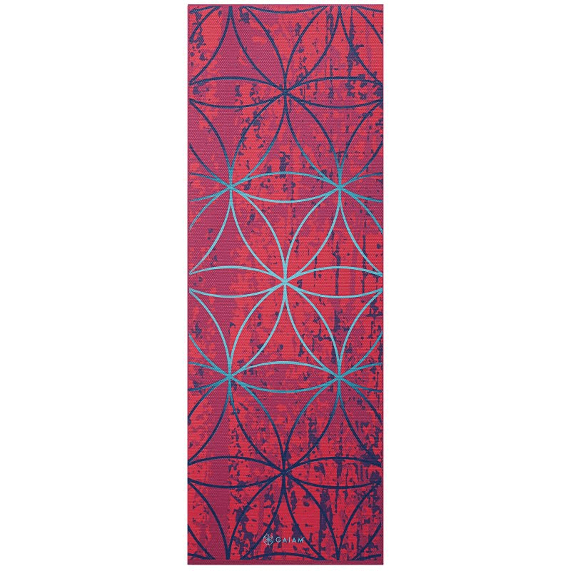 Gaiam Radience 6mm Yoga Mat - Durable Non-Slip Surface, Extra Cushioning, Eco-Friendly PVC