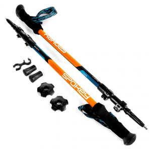 Spokey Zion Trekking Poles 926808 - Adjustable, Durable, and Shock-Absorbing for Mountain Hiking and Camping