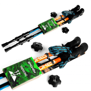 Spokey Zion Trekking Poles 926808 - Adjustable, Durable, and Shock-Absorbing for Mountain Hiking and Camping