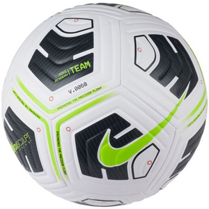 Nike Academy Team Football CU8047 100 - Balón de fútbol duradero cosido a máquina para césped natural