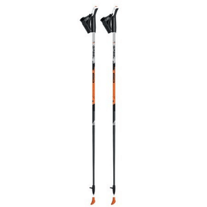 Gabel Stride X-1.35 Nordic walking poles featuring adjustable straps and durable carbon fiber design for outdoor adventures.