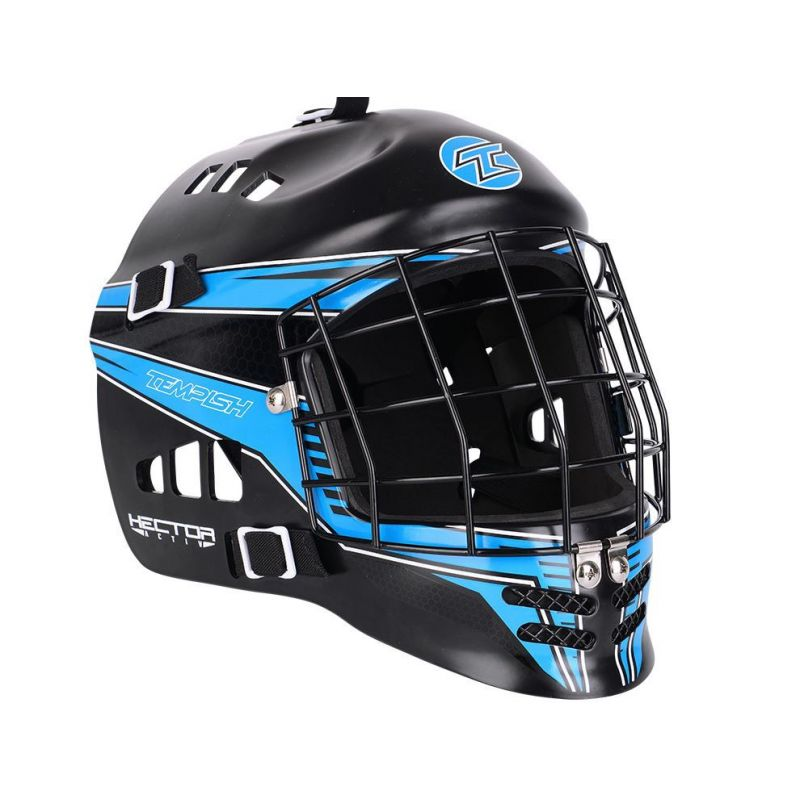 Casco de portero Tempish Hector Activ Sr - Máscara de Floorball duradera, cómoda y certificada por IFF