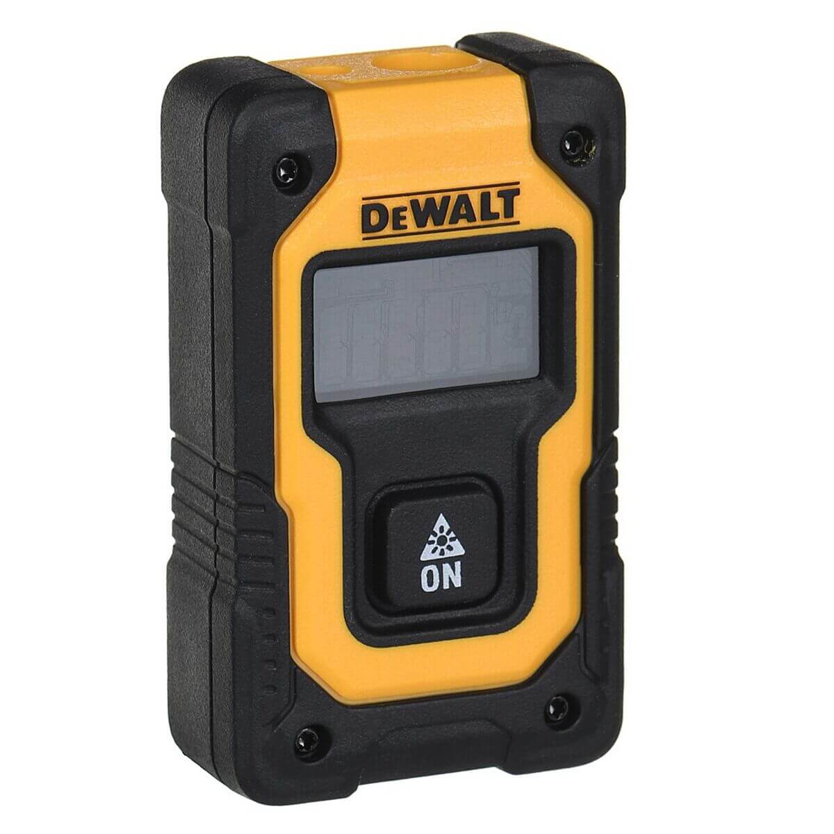 Dewalt DW055PL-XJ 15m telemeter in black and yellow, ideal for outdoor adventures and camping from revlando.com.
