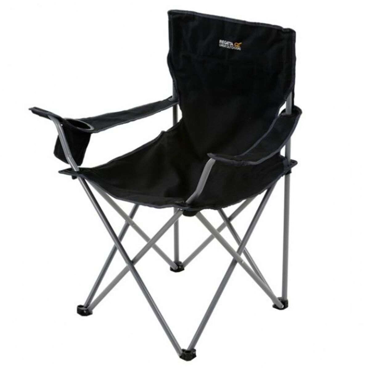 Foldable Camping Chair Regatta Isla Black-0