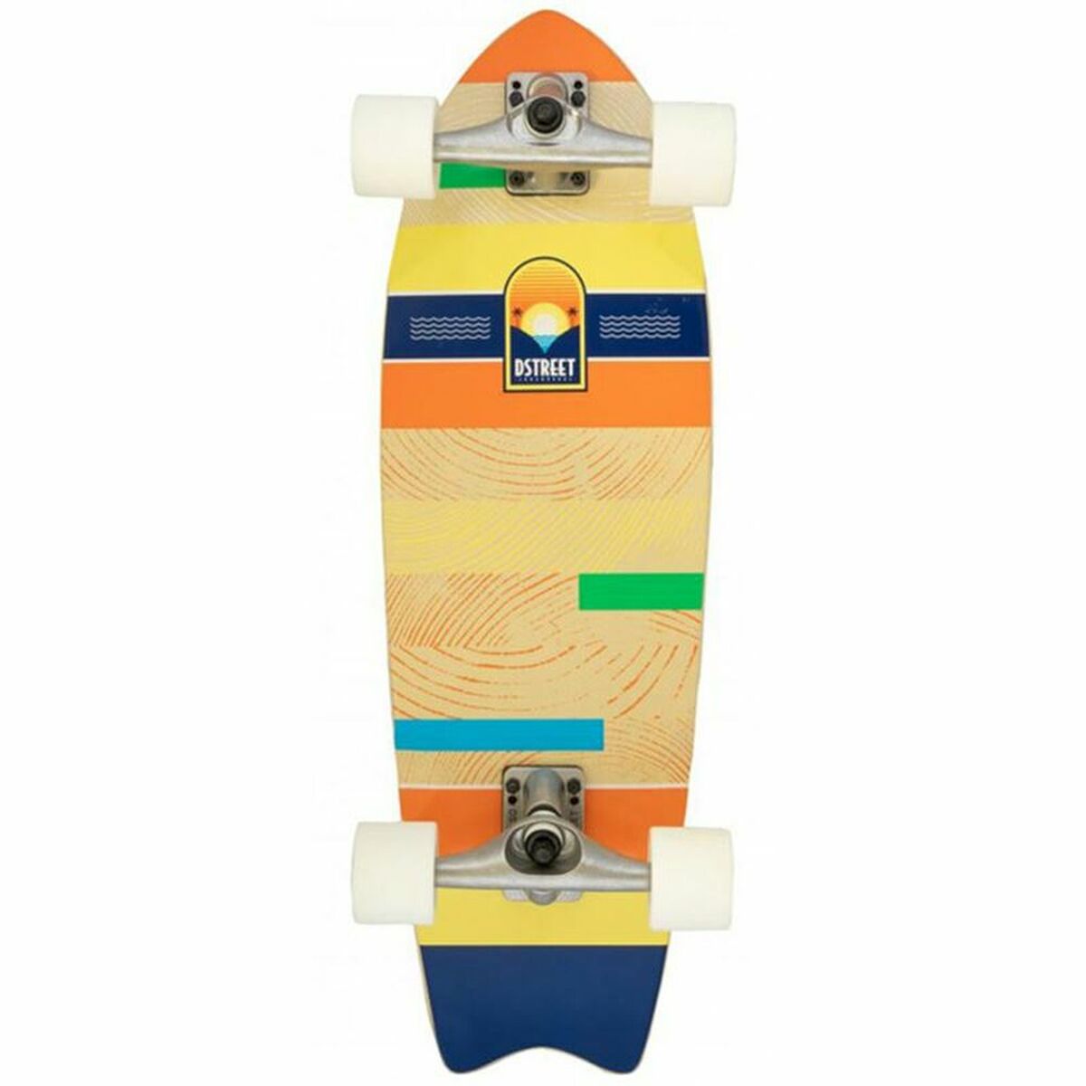 Longboard Dstreet Surfskate Coda 29" in vibrant colors, perfect for outdoor adventure and camping at revlando.com.