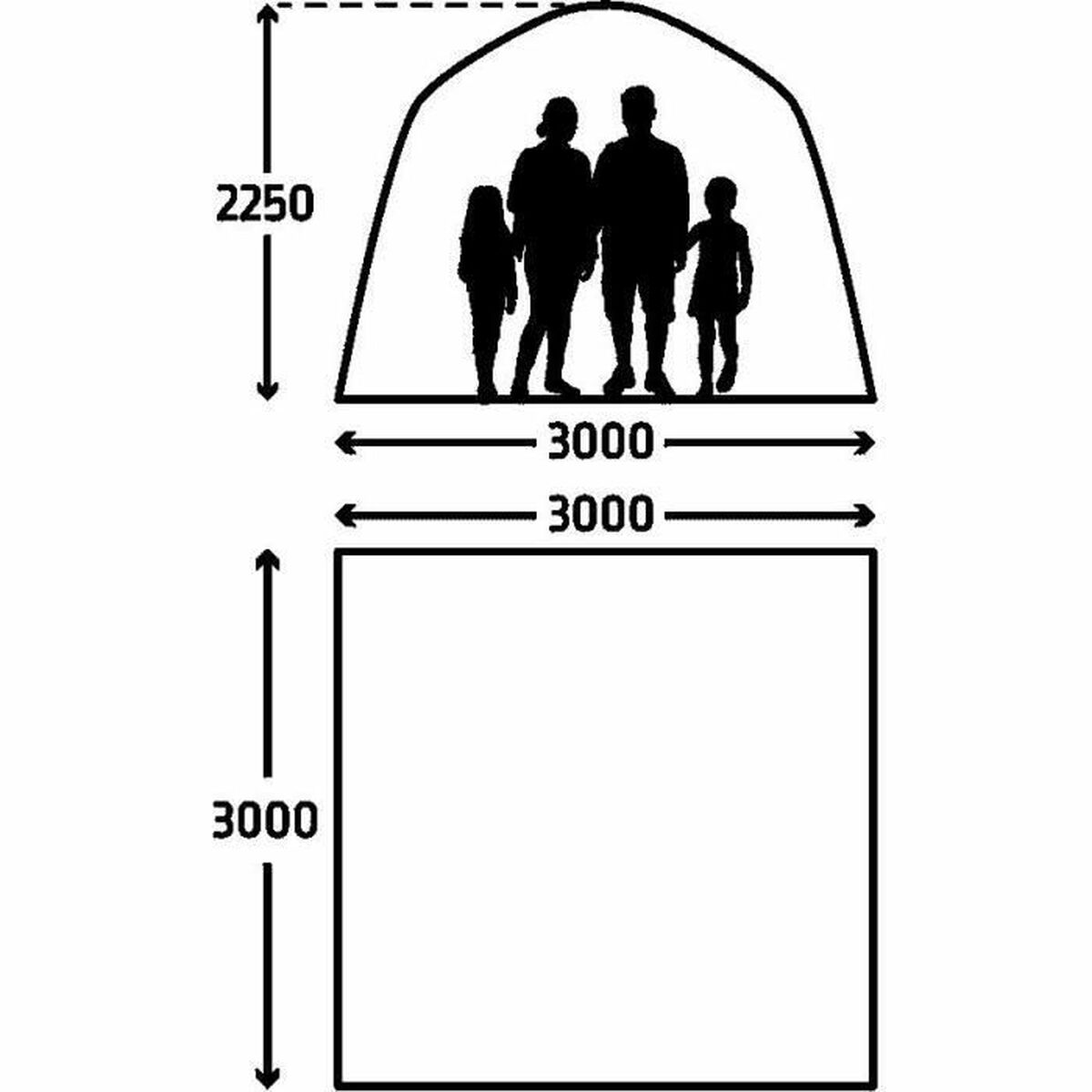 Beach Tent Kampa Grey-0