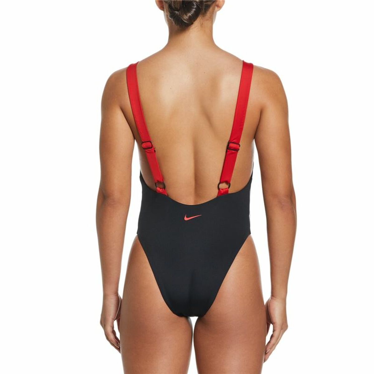 Women’s Bathing Costume Nike Scoop Neck Black-2