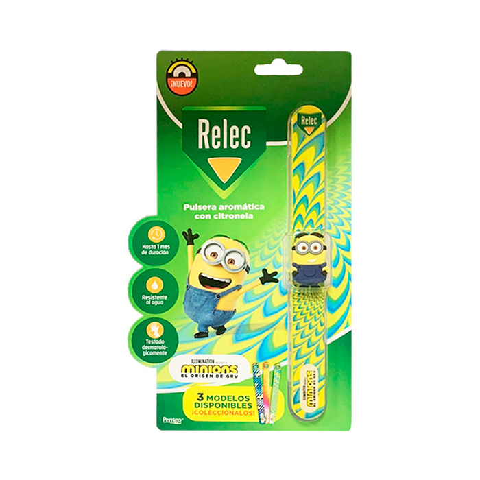Relec Minions Mosquito Repellent Bracelet - Fun & Effective Protection for Kids | Long-Lasting, Non-Toxic