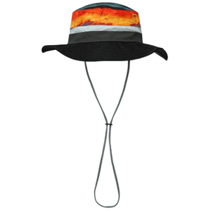 Buff Explore Booney Hat with multicolor design, adjustable fit, ideal for outdoor adventures and sun protection.