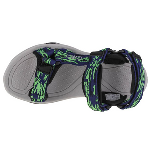 CMP Hamal Hiking Sandal Jr - Adjustable Velcro Straps, Comfortable Rubber Soles, High-Quality Materials - Blue