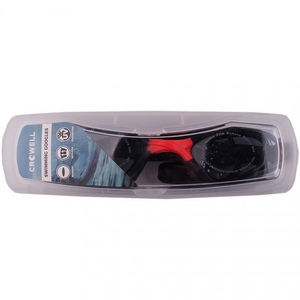 Crowell Reef Swimming Goggles Black-Red | High-Quality, Anti-Fog, UV Protection