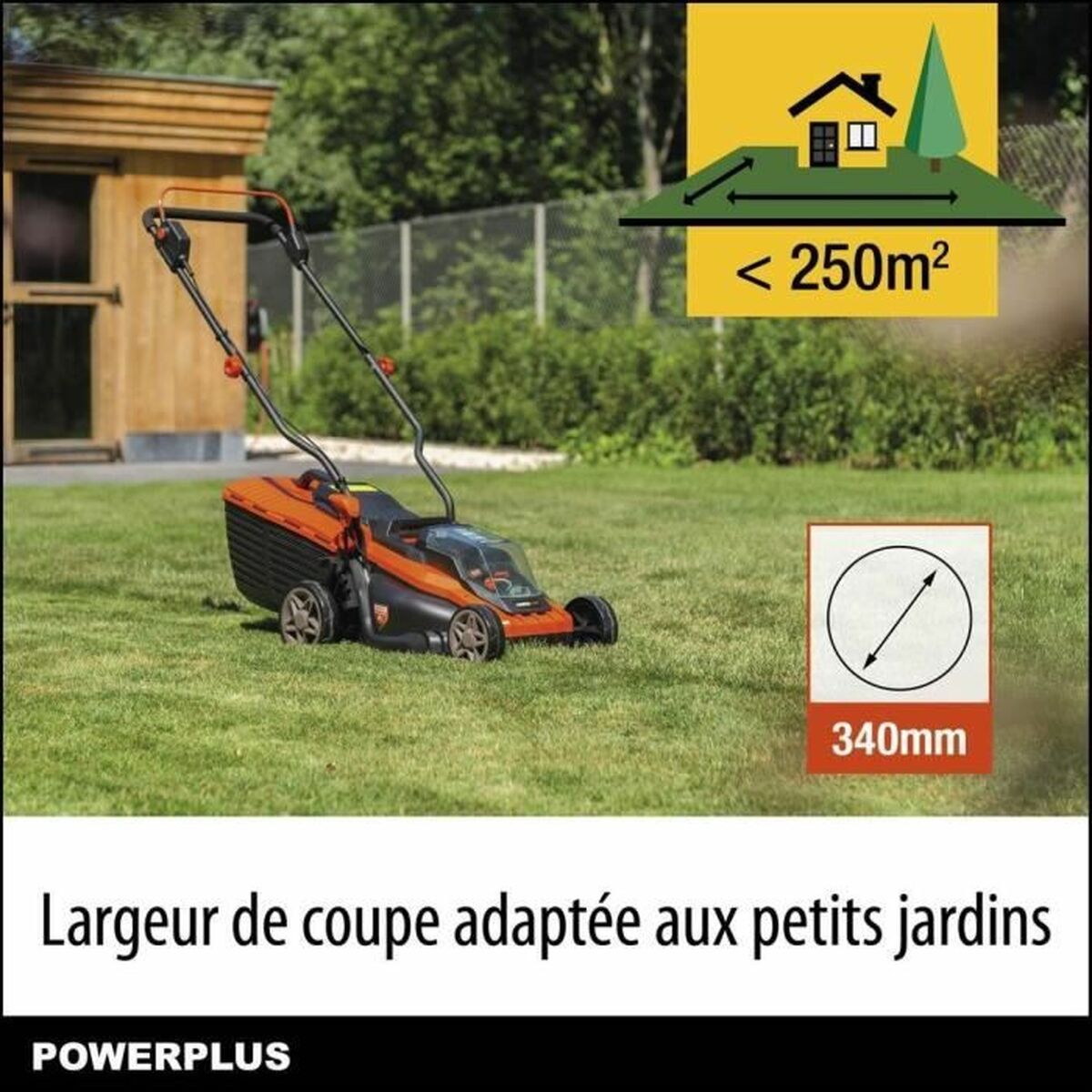 Lawn Mower Powerplus Dual Power 4Ah battery 20 V-0