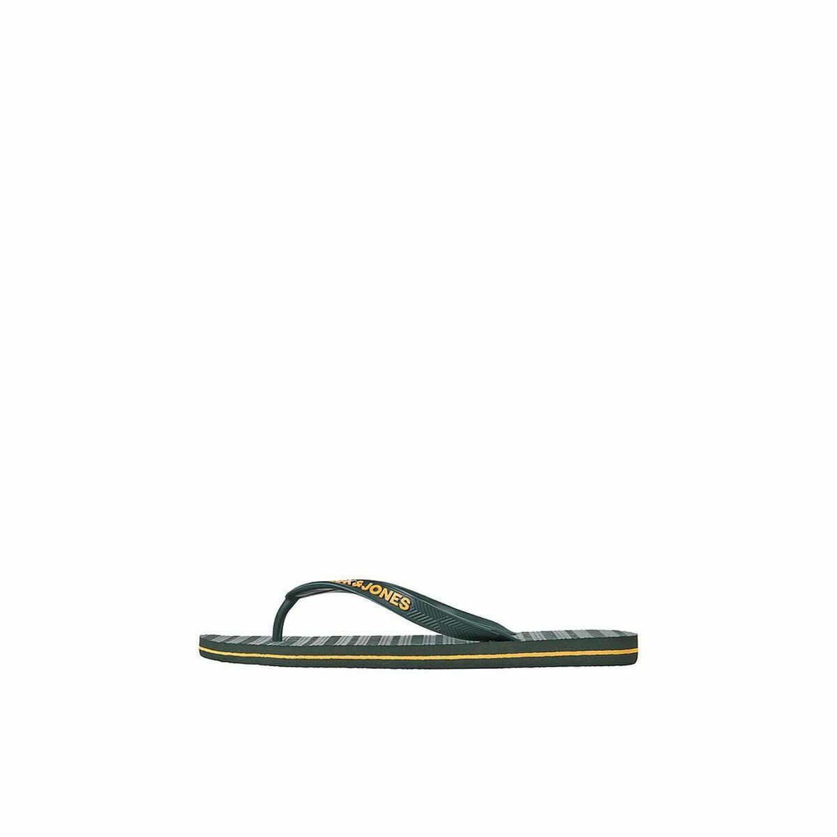 Men's Jack & Jones Green Flip Flops ideal for outdoor adventures, camping, and lounging by the pool. Available at revlando.com.