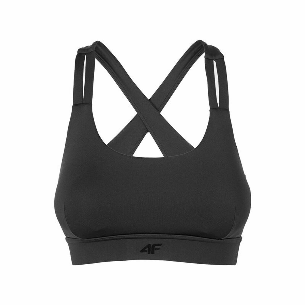 Sports Bra 4F Black Yoga-0