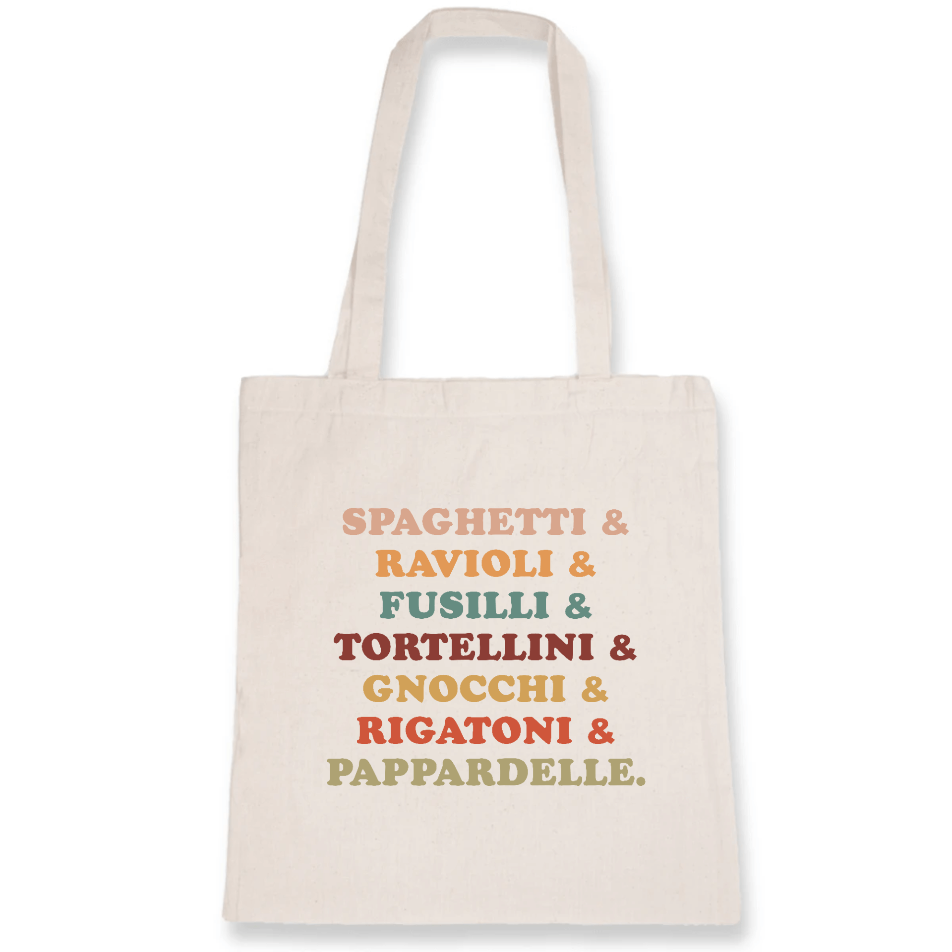 Pasta Life Organic Cotton Tote Bag - Eco-Friendly & Stylish