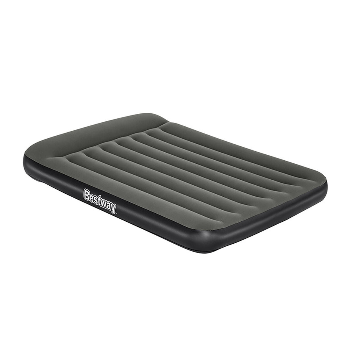 Bestway air bed in black grey, dimensions 191 x 137 x 30 cm, ideal for outdoor camping adventures.