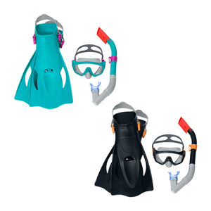 Diving Goggles with Snorkle and Fins Bestway 41-46 Adult (1 Unit)-0