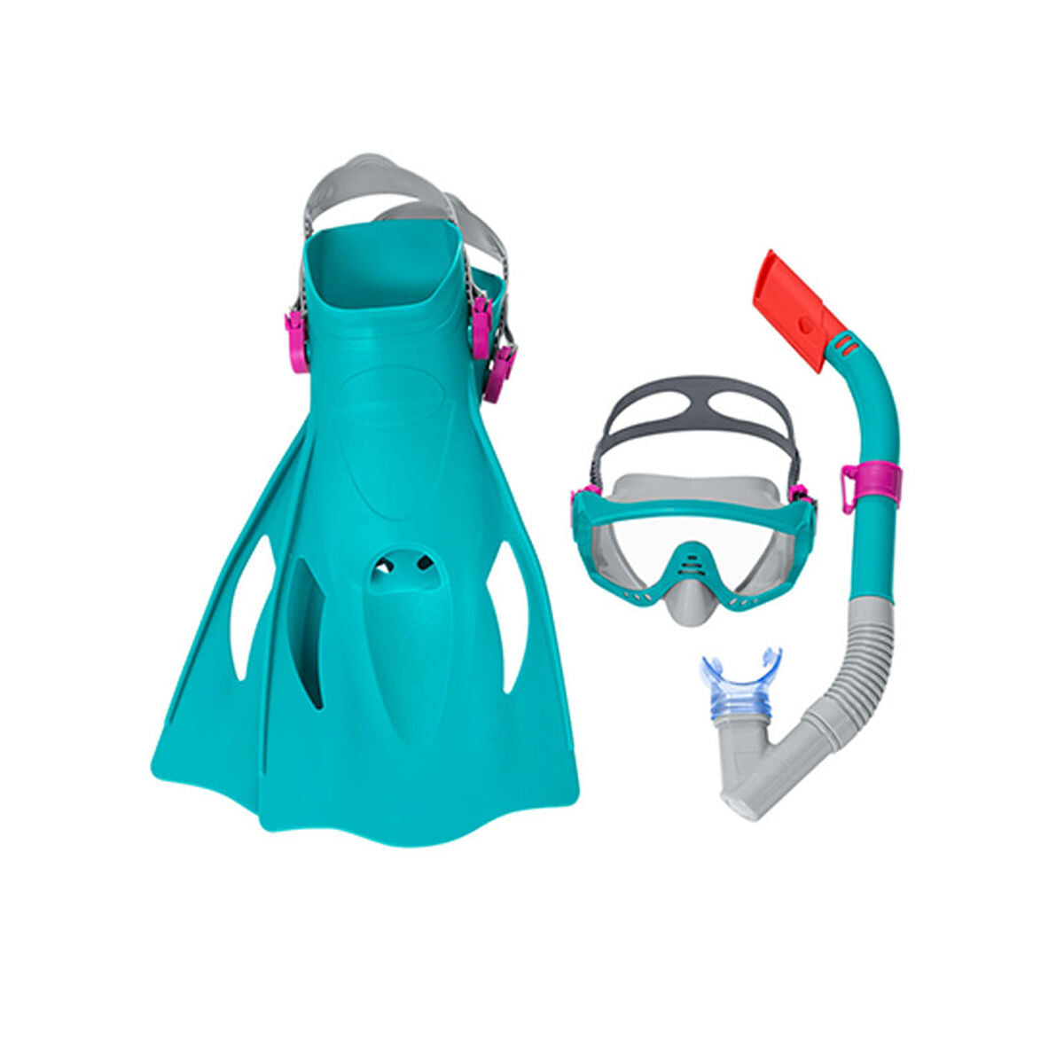 Diving Goggles with Snorkle and Fins Bestway 41-46 Adult (1 Unit)-5