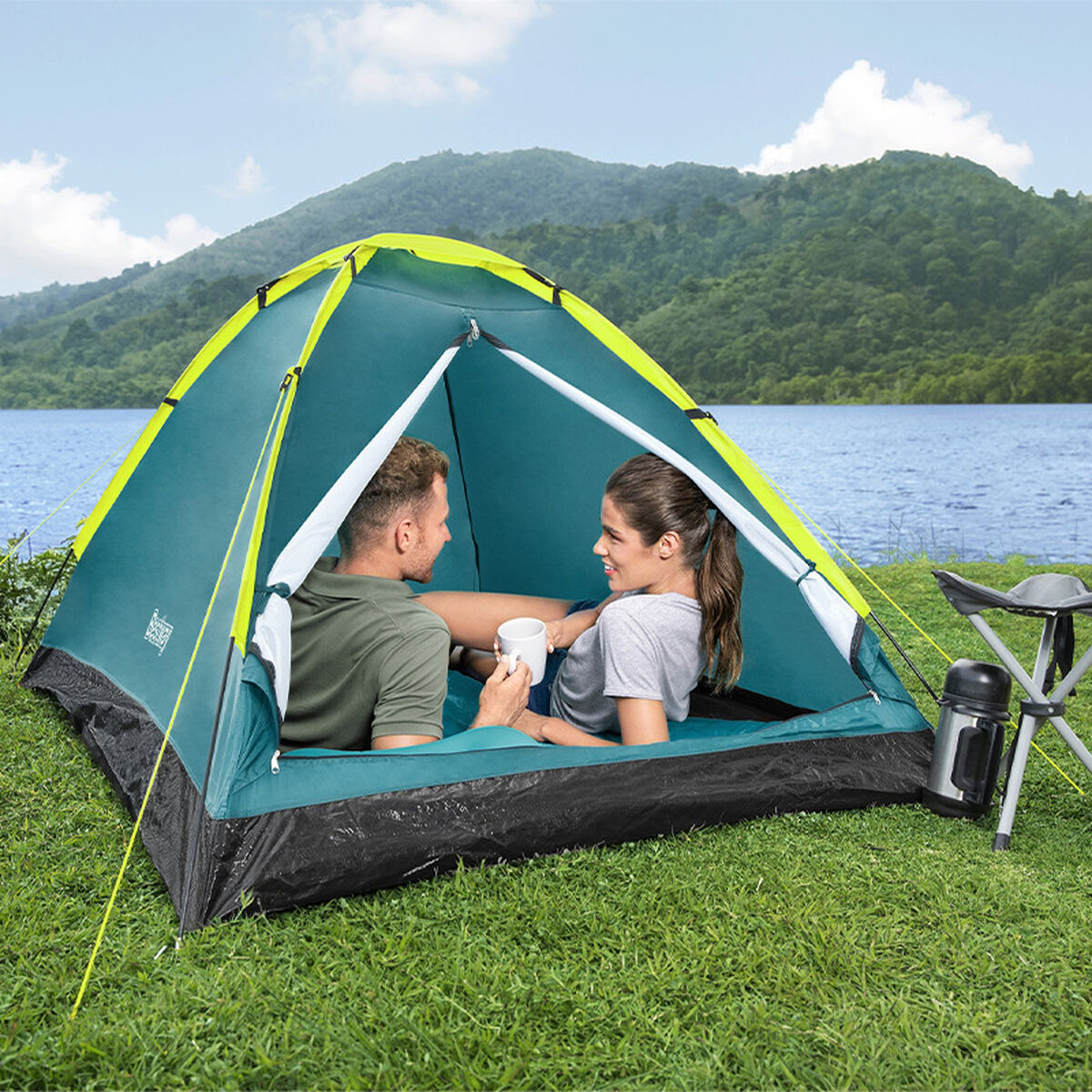 Tent Bestway Green 210 x 210 x 130 cm-21