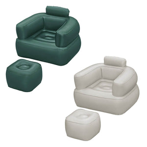 Bestway Inflatable Armchair with Footrest Assorted Color 107x99x80/48x48x36 cm Indoor 75137-0