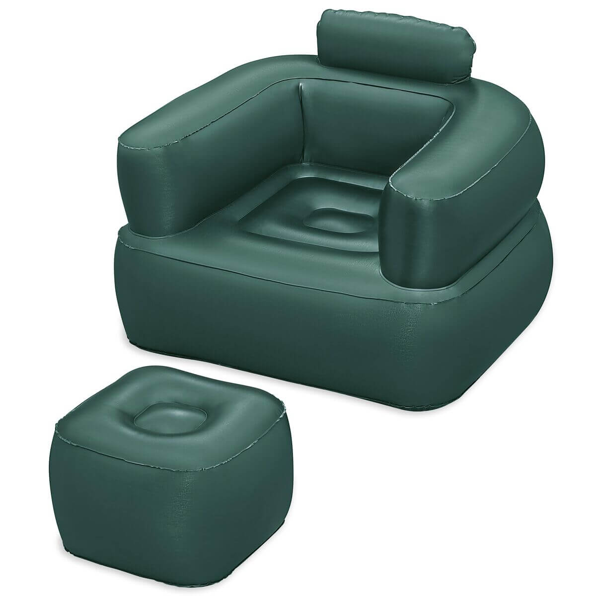 Bestway Inflatable Armchair with Footrest Assorted Color 107x99x80/48x48x36 cm Indoor 75137-5