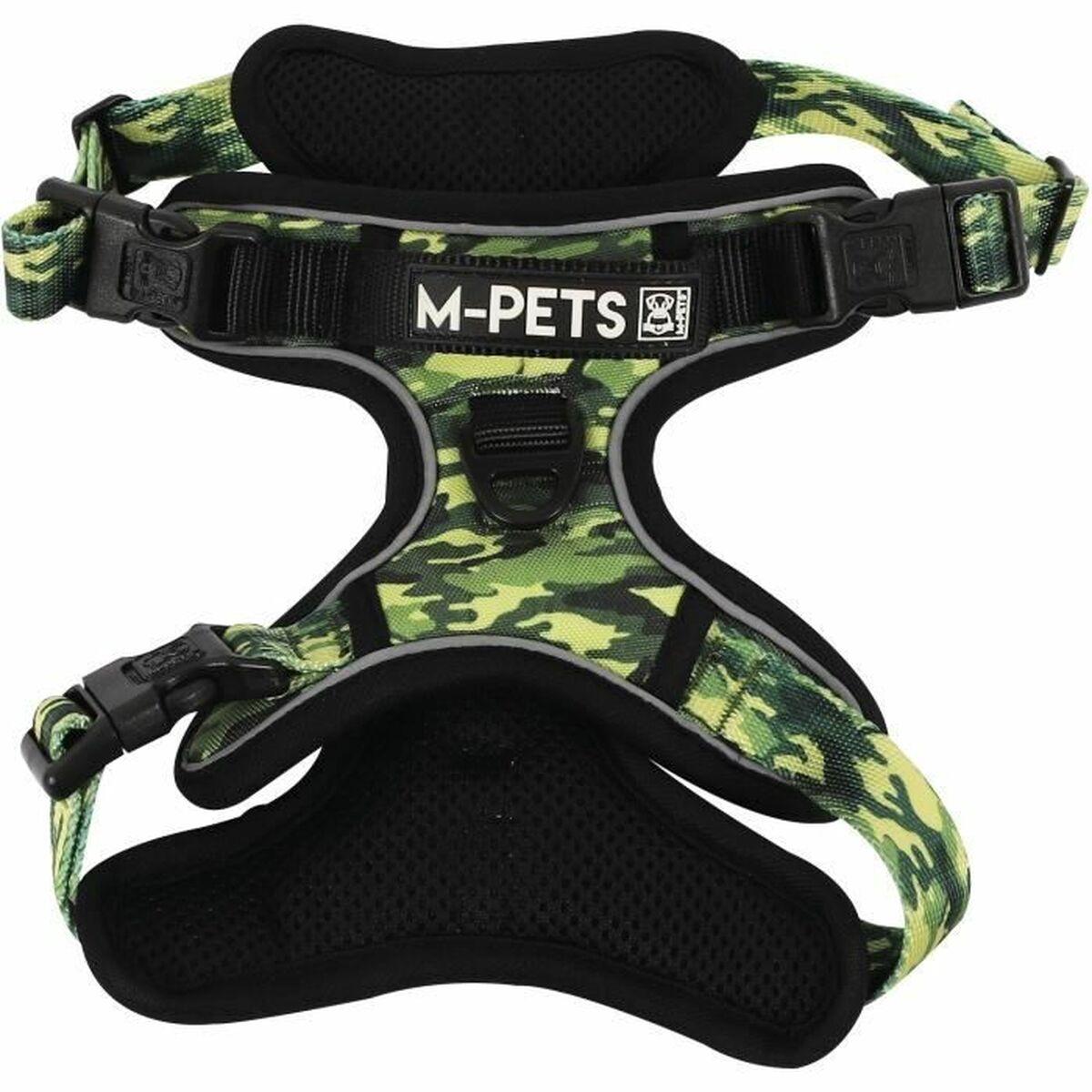 Dog Harness MPETS HIKING S in camouflage design, perfect for outdoor adventures and camping, available at revlando.com.