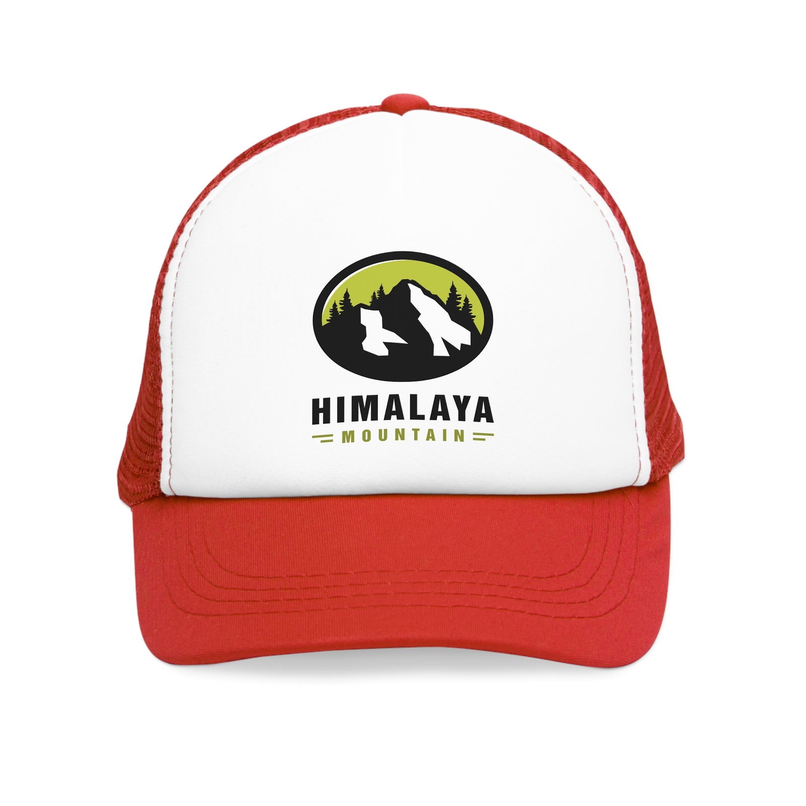 Mesh cap featuring Himalaya Mountain logo, perfect for outdoor adventures and camping from revlando.com.