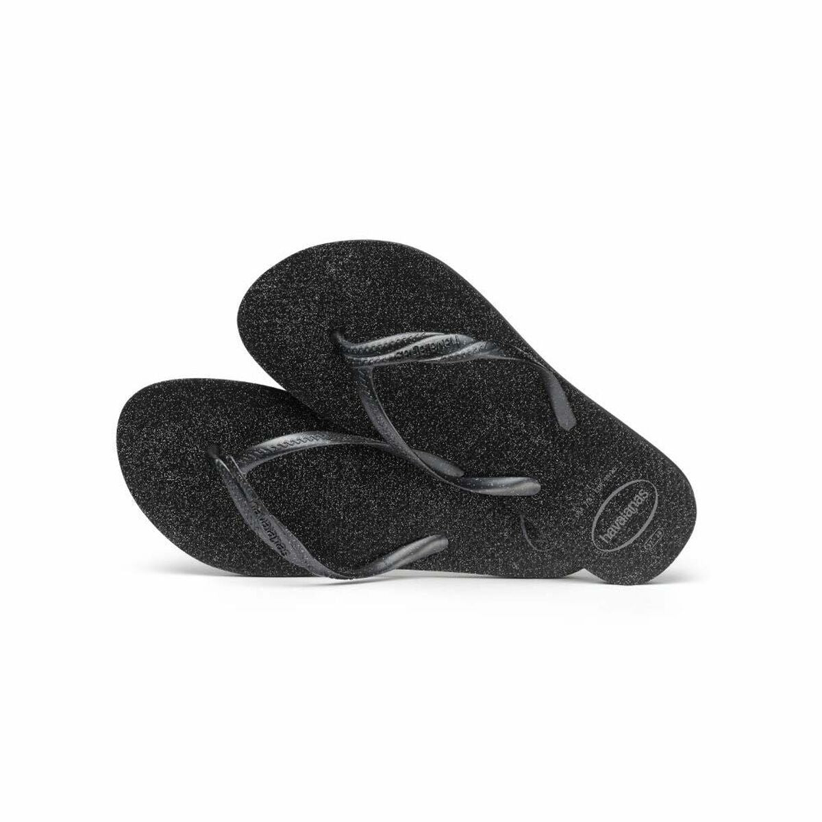 Black Havaianas Fantasia flip flops for outdoor adventures, perfect for summer fun and camping, available at revlando.com.