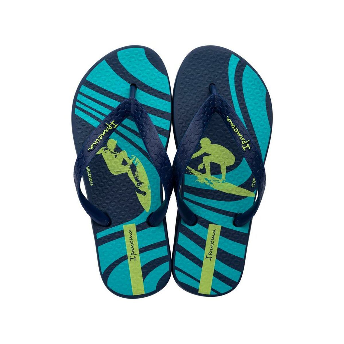 Ipanema CLASSIC XII 83470 AO899 blue flip flops for children, perfect for outdoor adventures and camping from revlando.com.