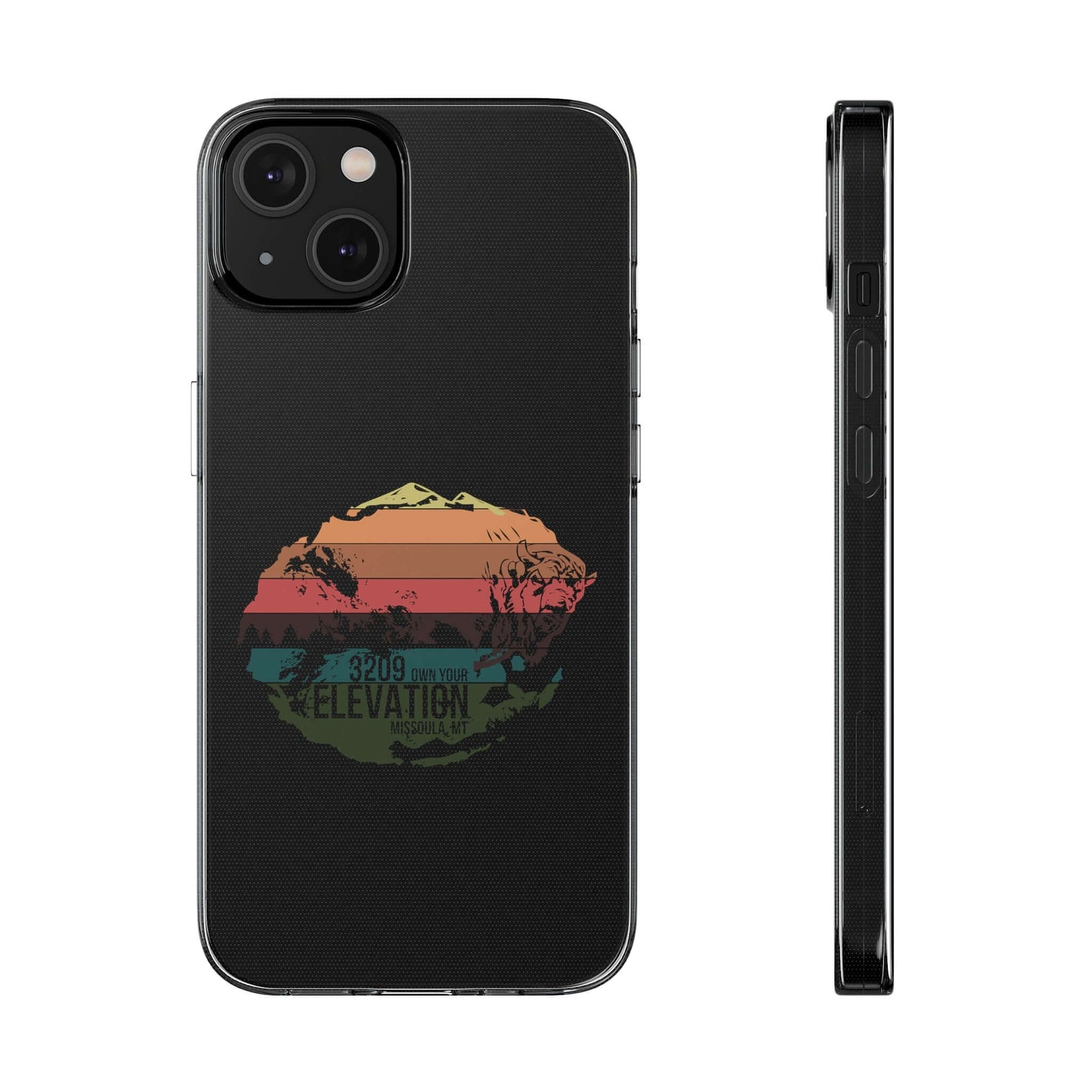 Phone case with elevation design, ideal for outdoor adventures and camping, available at revlando.com.