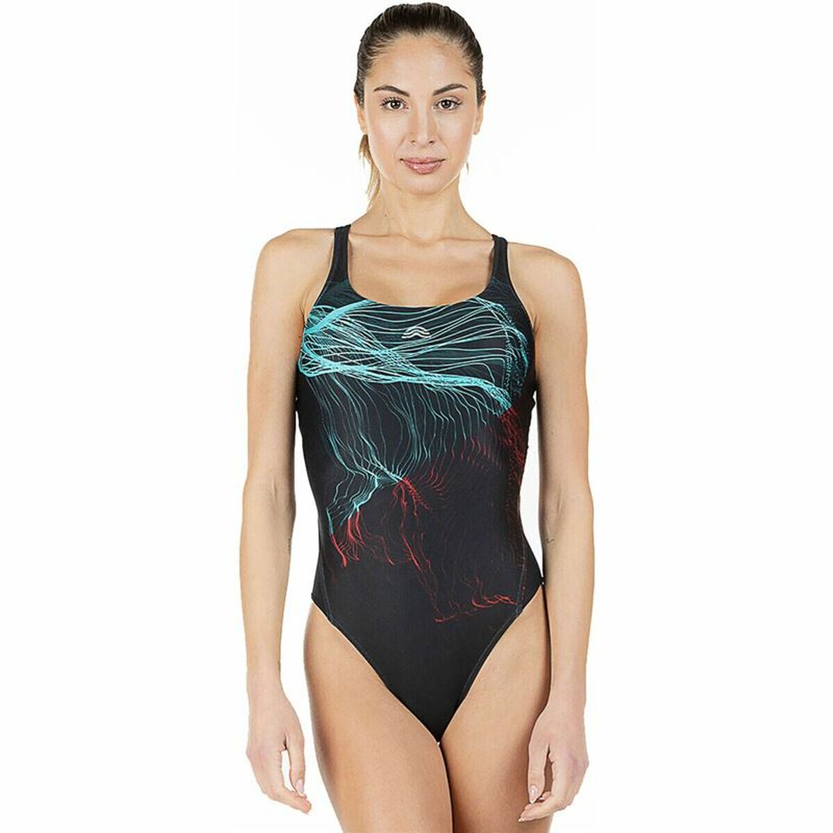 Women’s Aquarapid Aryss Black Bathing Costume for outdoor adventure and sports at revlando.com.