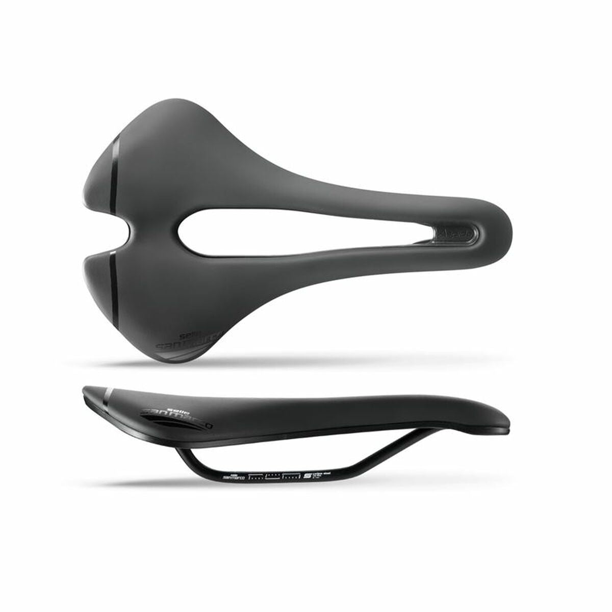 Saddle San Marco Aspide Short Open-Fit Narrow Black One size Road bike-0