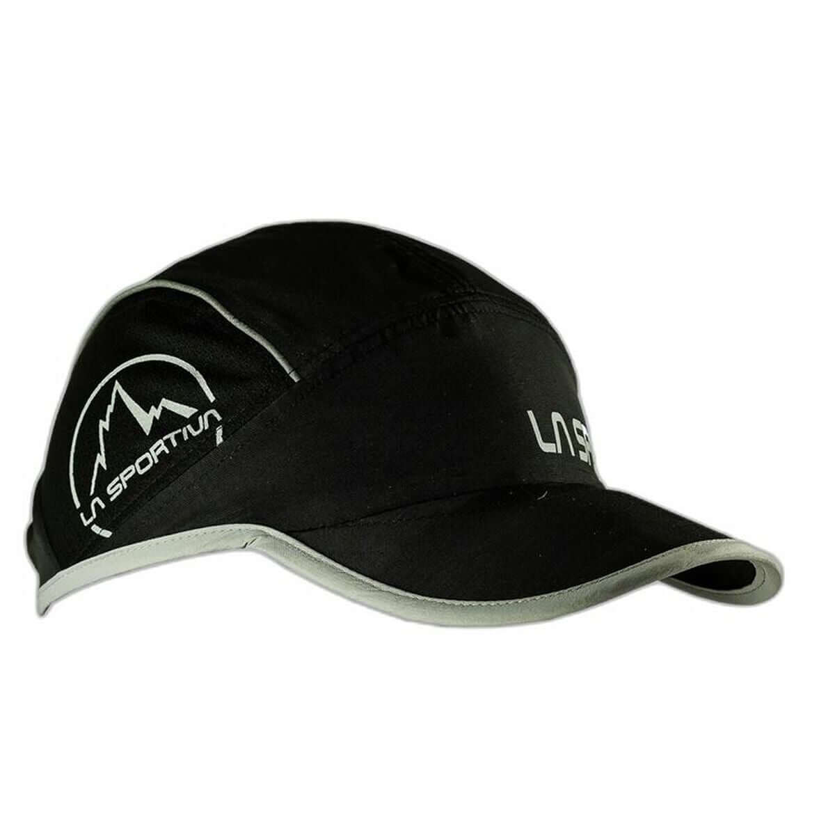 Black La Sportiva sports cap for outdoor adventures, one size fits all, ideal for camping and active children.