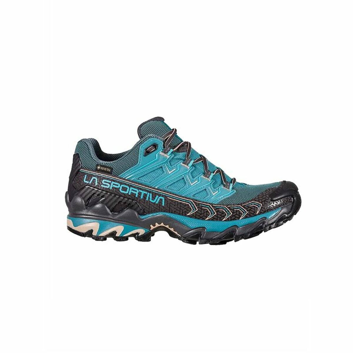 La Sportiva Ultra Raptor II Blue running shoes for adults, perfect for outdoor adventures and camping.