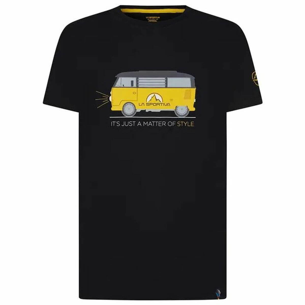 Men's short-sleeve La Sportiva Van T-shirt, perfect for outdoor adventures at revlando.com.