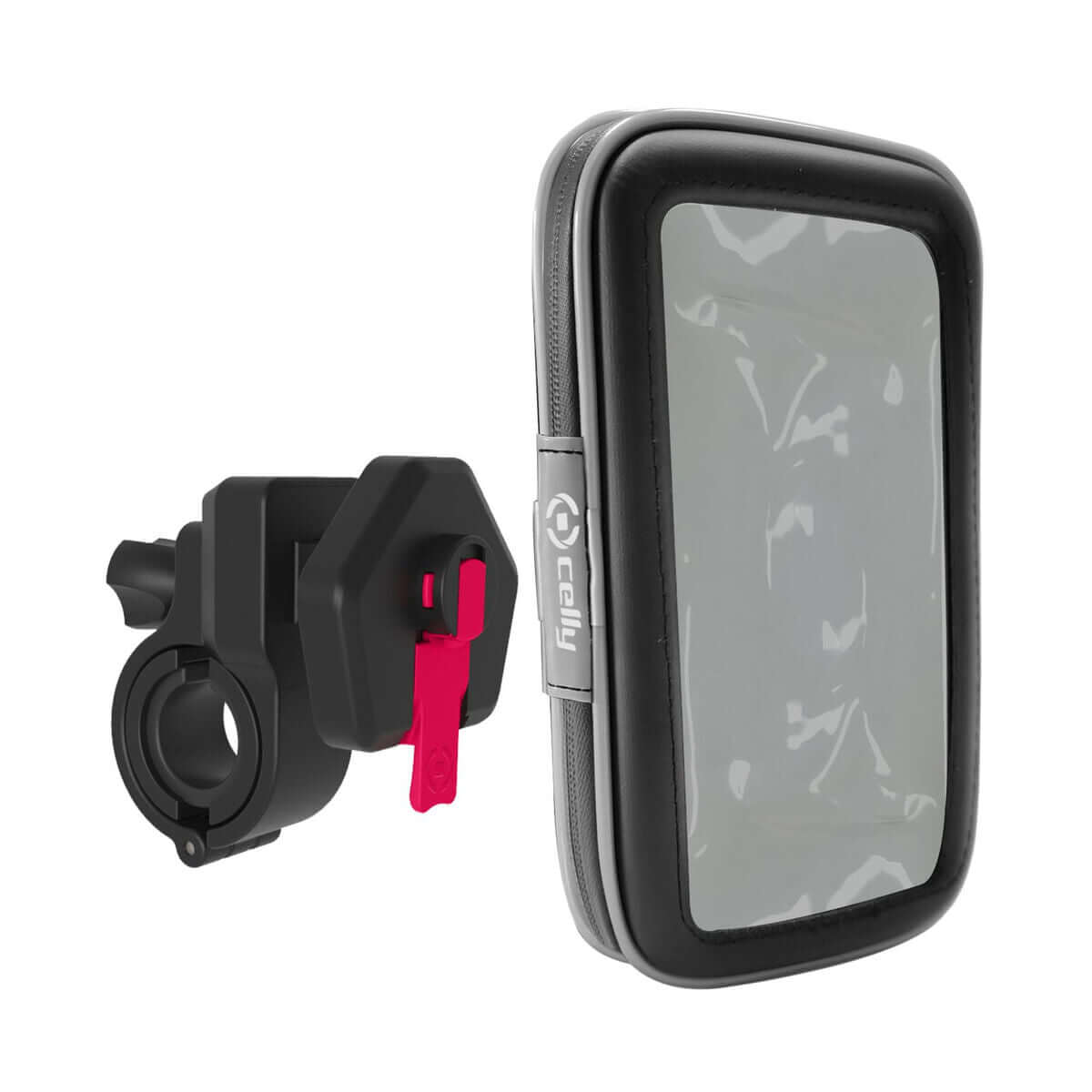 Bike Phone Holder Celly SNAPFLEXBK Black Plastic-0
