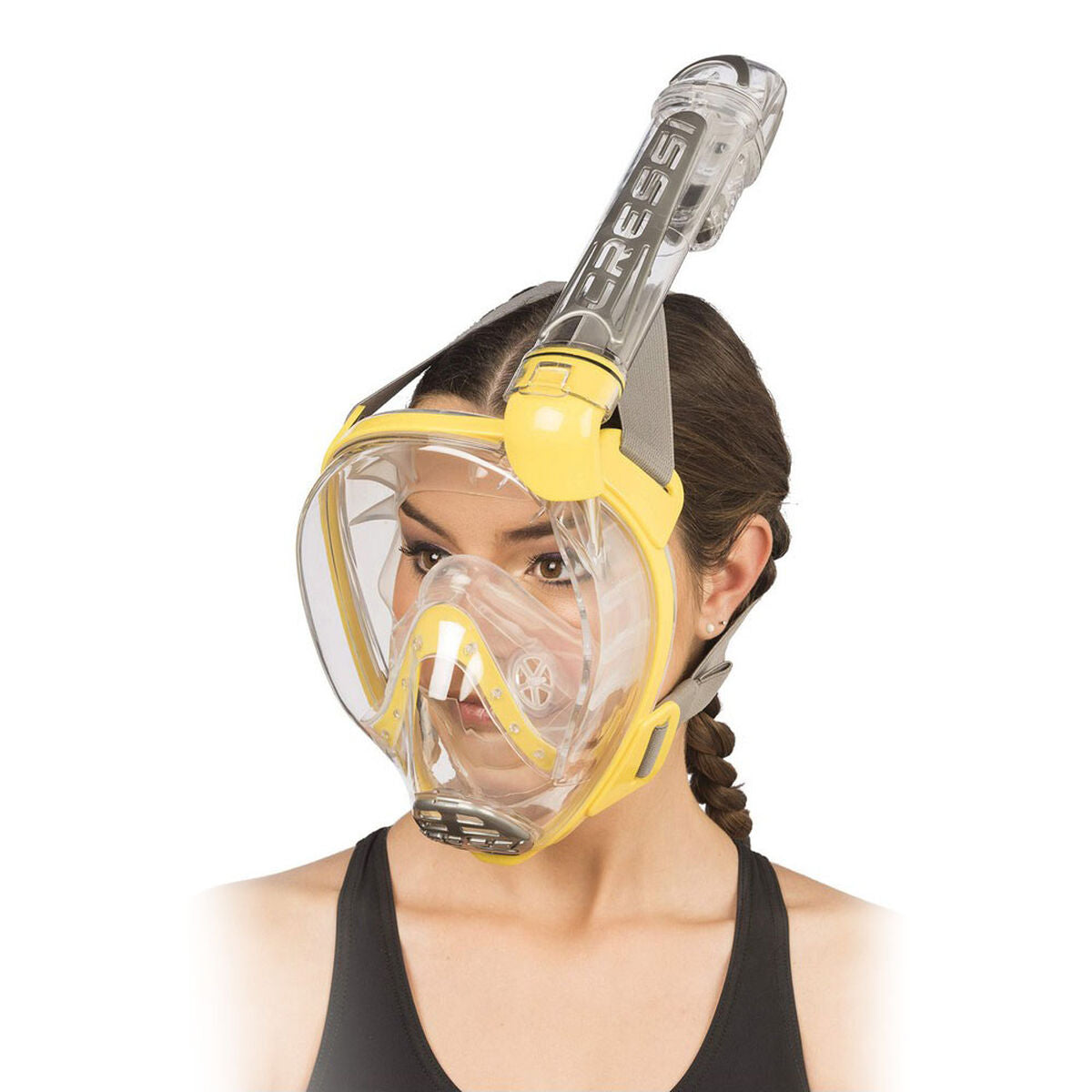 Mask Cressi-Sub Duke Yellow S/M Adults-2