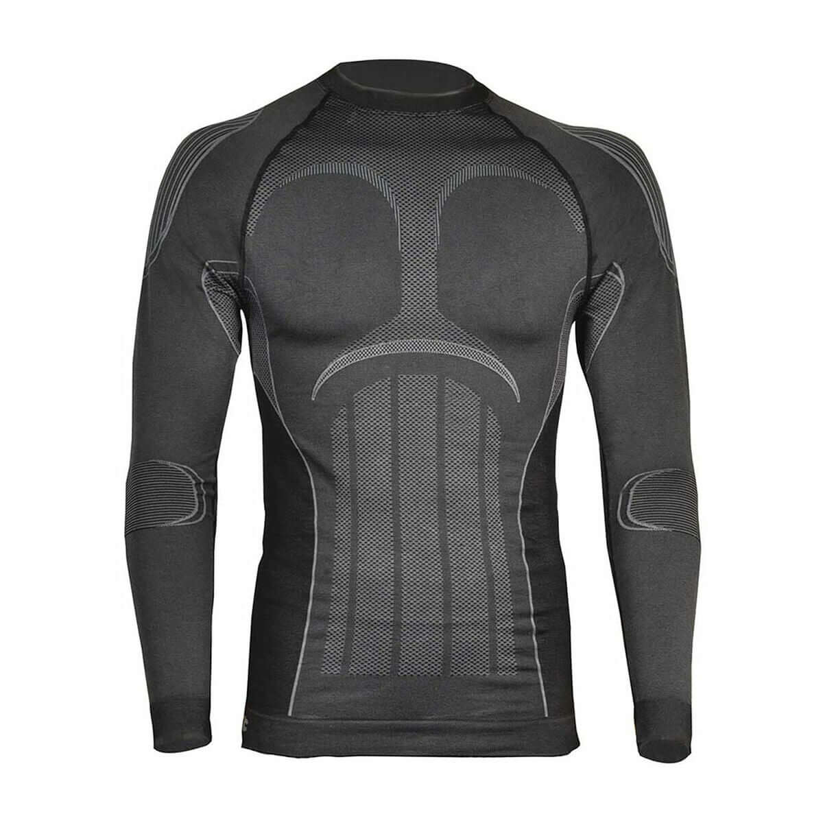 Thermal T-shirt Cofra Bryne in anthracite dark grey, ideal for outdoor and camping adventure. Purchase at revlando.com.