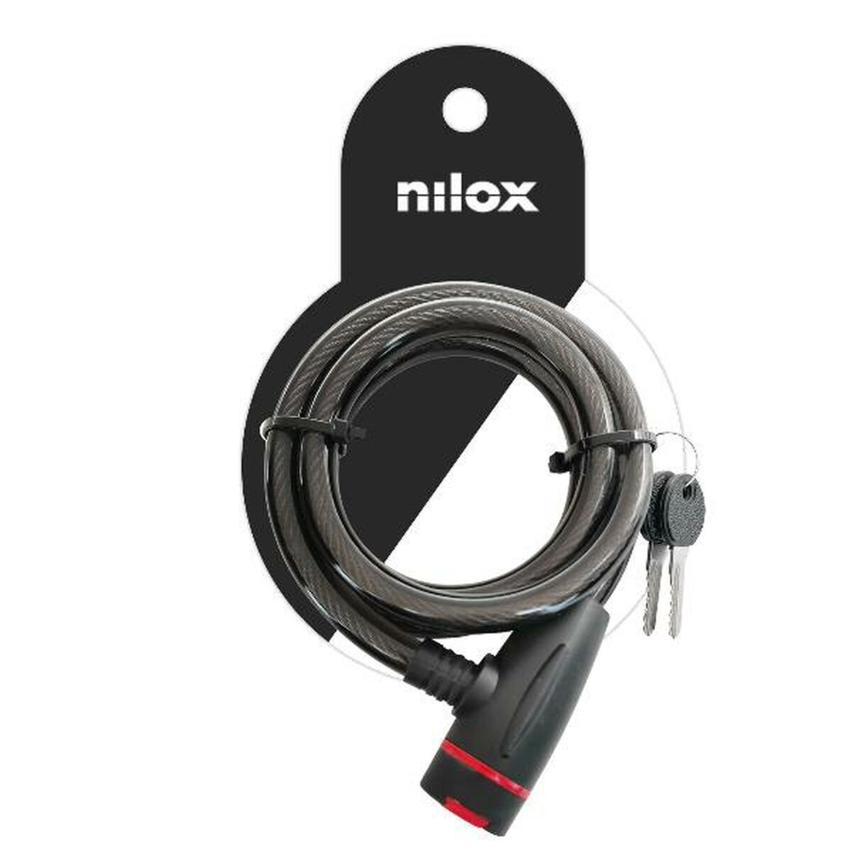 Key padlock Nilox NXPLCABLELOCK Black-0