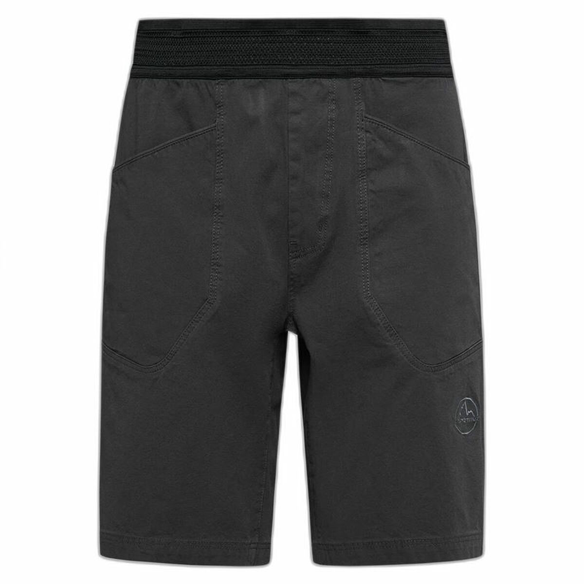 Adult La Sportiva Flatanger Black Trousers for men, perfect for outdoor and camping adventures. Available at revlando.com.