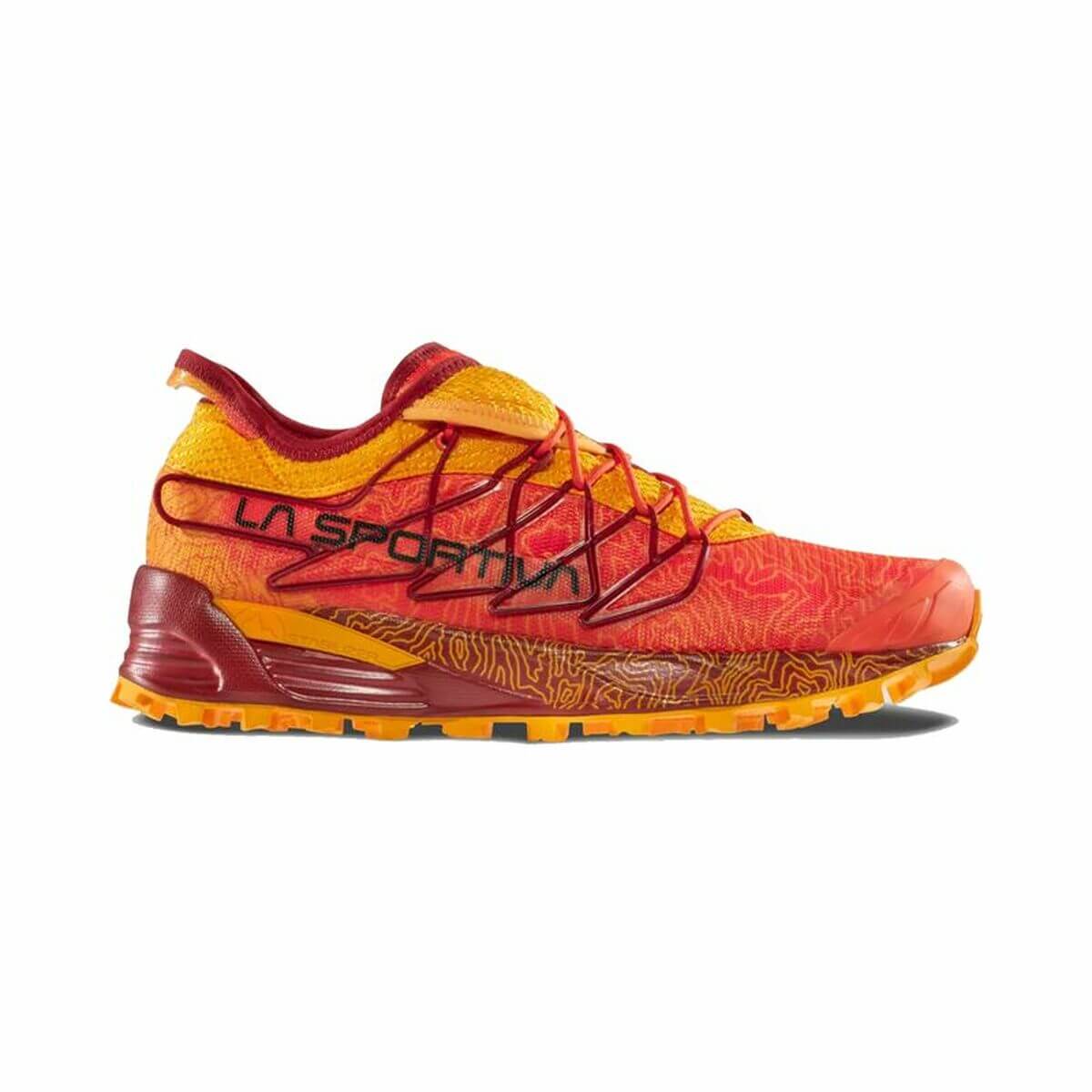 La Sportiva Mutant Orange running shoes for adults, ideal for outdoor adventures and camping from revlando.com.