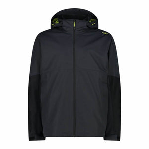 Men's Sports Jacket Campagnolo Zip Detachable Inner Black-0