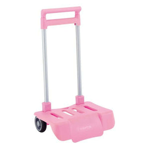 Folding Backpack Trolley Safta Pink 30 x 85 x 23 cm-0