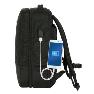 Rucksack Safta Multisports Travel Black Business 30 x 44 x 16 cm-3